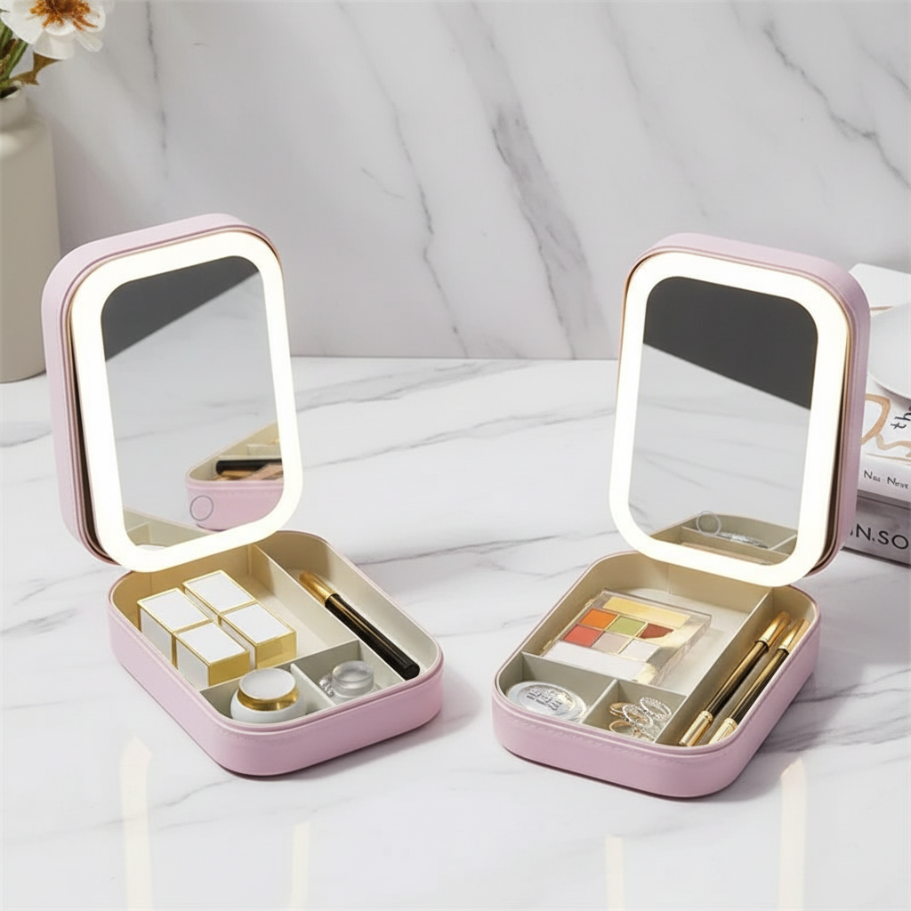 LED Makeup Organizer Case